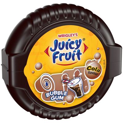ŽVAKE JUICY FRUIT 56G COLA TAPE 20/1