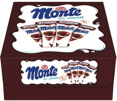 SLADOLED MONTE 4X120ML KORNET -6/1- MULTIPACK