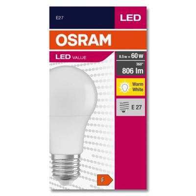 ŽARULJA OSRAM LED VALUE CL A 60 8,5W/827 FR. E27 ROX