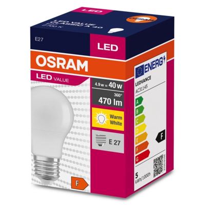 ŽARULJA OSRAM LED E14 4,9W P40 827