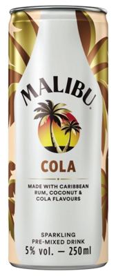 *RTD RUM MALIBU CLUB COLA 0,25L -12/1-