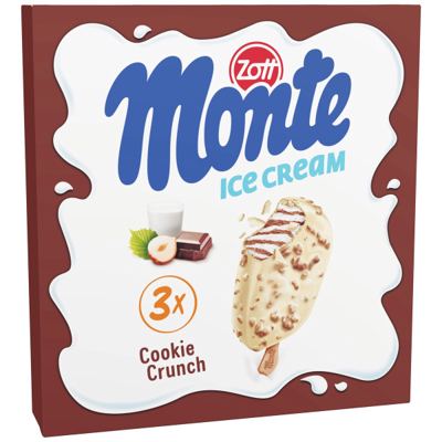 ŠTAPIĆ MONTE COOKIE MP 3X0,09 l(0,270 l)/180 g ZOTT