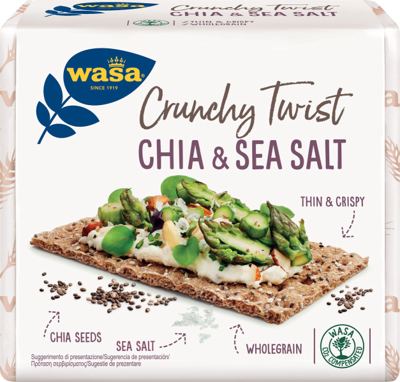 Wasa Chia&Sea Salt kreker 245g