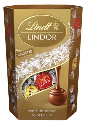 N-PRALINE LINDOR CORNET 137G ASS