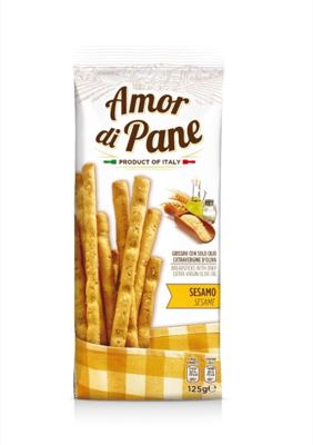 GRISSINI AMOR DI PANE SESAMO 125g