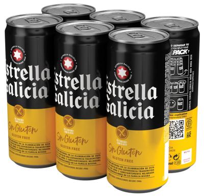 *PIVO ESTRELLA GALICIA 0.33L GLUTEN FREE -24/1- 5.5%ALC LIM