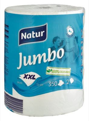 RUČNIK PAP NATUR JUMBO 2SL 350LIST