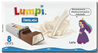 ČOKOLADA LUMPI MLIJEČNA 8/1 100 g