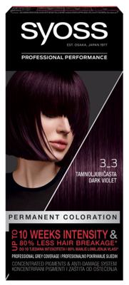BOJA ZA KOSU SYOSS COLOR 3-3 TAMNO LJUBIČASTA AWT