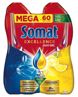 N-SOMAT GEL EXELLENCE DUO LEMON 1,08L (60 PRANJA) -6/1-