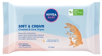 NIVEA BABY MARAMICE SOFT&CREAM 57KOM