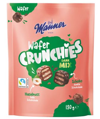 NAPOLITANKA MANNER 130G DARK MIX -12/1- CRUNCHIES