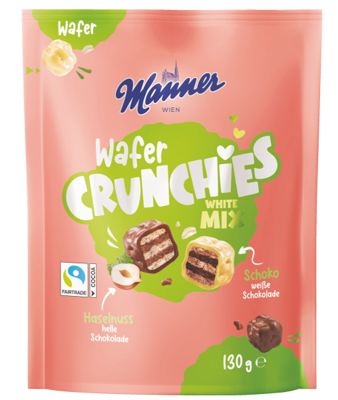 NAPOLITANKA MANNER 130G WHITE MIX -12/1- CRUNCHIES