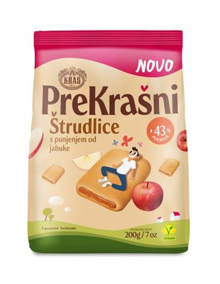 KEKS PREKRAŠNI ŠTRUDLICE JABUKA 200g