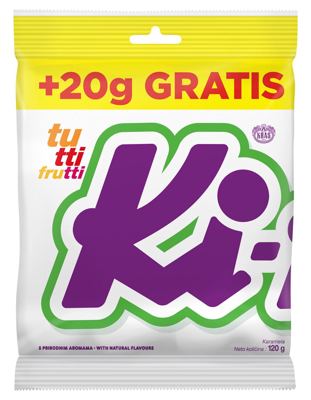N-BOMBON KRAŠ 120G KI-KI TUTTI FRUTTI -30/1- VALUE PACK