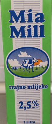 MLIJEKO MIA MILL 2,5% 1L