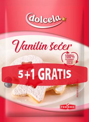 VANILIN ŠEĆER 8g 5+1 GRATIS DOLCELA