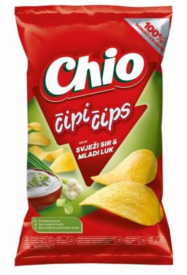 ČIPI ČIPS 130g SVJEŽI SIR I MLADI LUK