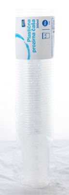 50/1 ARO PL.ČAŠE,PROZIRNE,0,3L