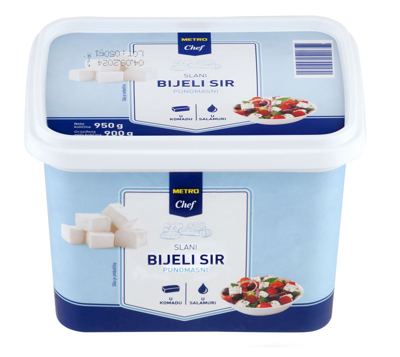 900G MC BIJELI SLANI SIR