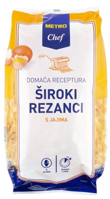 1KG MC ŠIROKI REZANCI S JAJIMA
