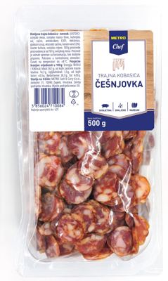 500G MC ČEŠNJOVKA NAREZAK