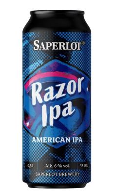 *PIVO SAPERLOT RAZOR 0.50L -24/1- 6%ALC IPA