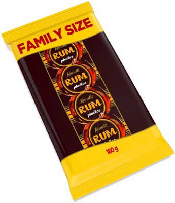 RUM PLOČICE 4PACK 180 g KANDIT 26/1