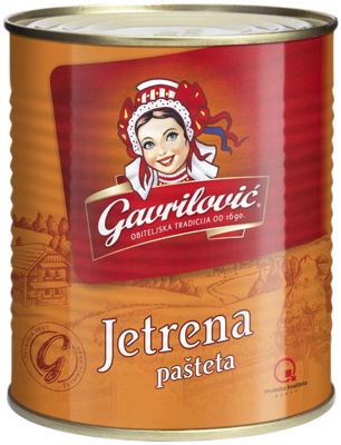 N-PAŠTETA GAVRILOVIĆ JETRENA 840G -16/1- LIMENKA