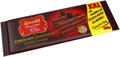 ČOKOLADA ZA KUHANJE 400g KANDIT