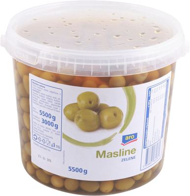 MASLINE ZELENE S KOŠTICOM 5500 g ARO METRO