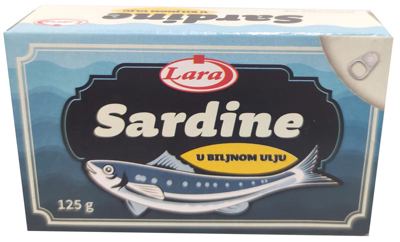 LARA SARDINA U BILJNOM ULJU 125g