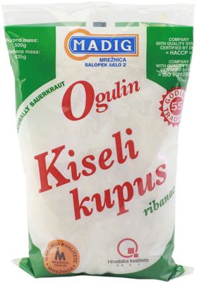 KUPUS KISELI REZANI 500G -20/1