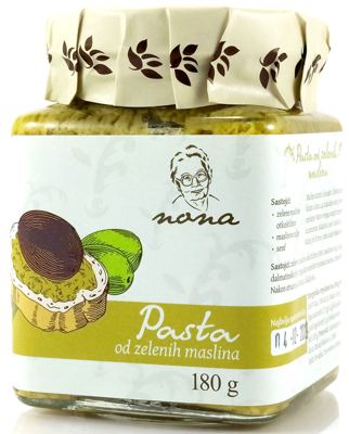 PASTA OD ZELENIH MASLINA NONA 180 g