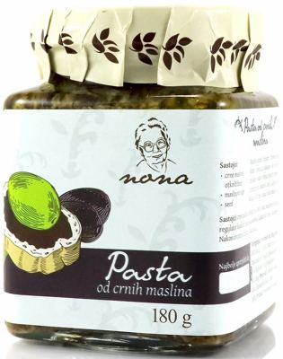 PASTA OD CRNIH MASLINA 190 G NONA