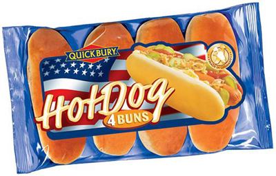 PECIVO HOT DOg 4KOM/250g QUICKBURY