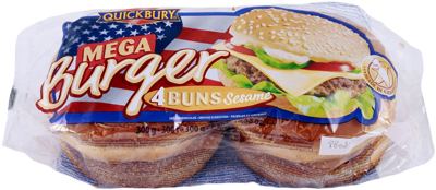 PECIVO MEGA BURGER 4KOM/300g QUICKB