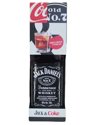 0,7L J.DANIEL'S WHISKY +C.ČAŠA