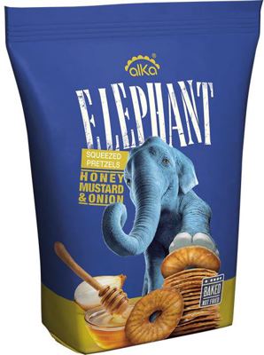 ELEPHANT 70G TRAJNO SLANO PECIVO ALKA MED, SENF, LUK