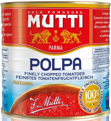 POLPA SITNO SJECKANA RAJČICA 2500 g MUTTI