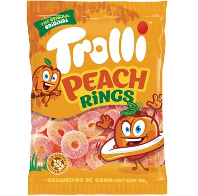 BOMBON TROLLI PEACH RINGS 100g