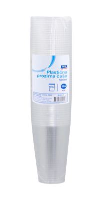 50/1 ARO PL.ČAŠE,PROZIRNE,0,5L