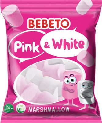 Bebeto bomb.Marshma.Pink&White 60g.
