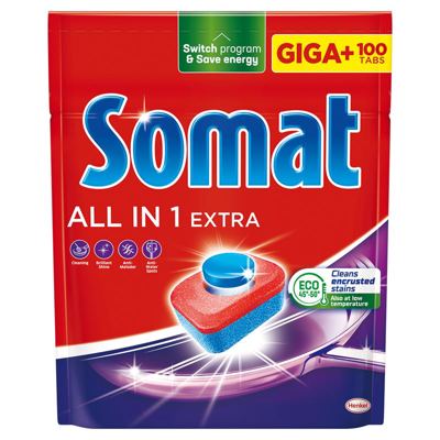 Tablete za masinsko pranje posudja SOMAT 100/1 All in One Extra