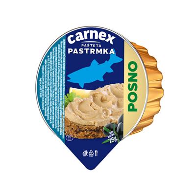 Riblja pasteta od pastrmke 75g #14 Carnex