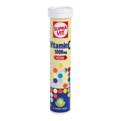 ŠUMEĆE TABLETE VITAMIN C 1000MG+ CINK SUPRAVIT 75G