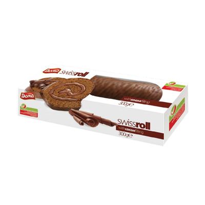 ROLAT SWISSROLL COKO GLAZURA 300gr DOMA