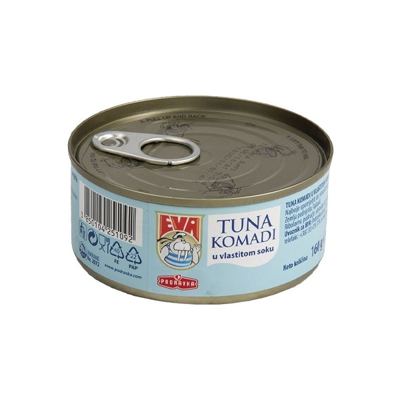 TUNA KOMADI VLASTITI SOK 160g EVA
