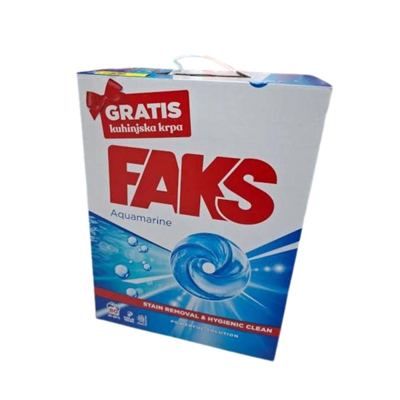 DETERDŽENT ZA VEŠ AQUAMARINE 80PR + KRPA FAKS 6KG
