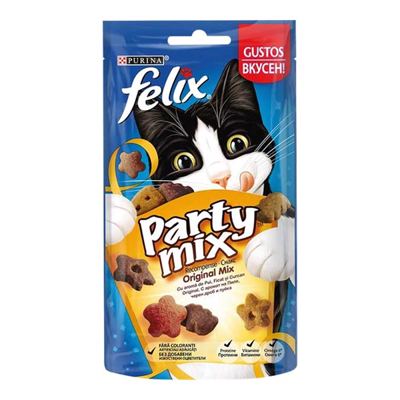 HRANA ZA MAČKE FELIX PARTY MIX SNACKS ORIGINAL 60G
